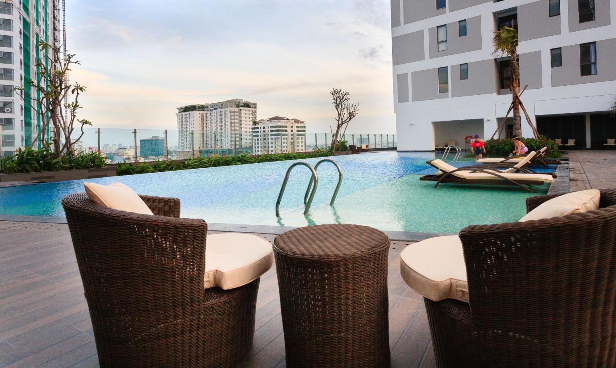 Min' Apartment - Rivergate Residence Downtown Bui Vien - Free Pool Ho Si Minh-város Kültér fotó